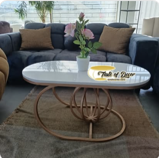 Oval Marble Coffee Table